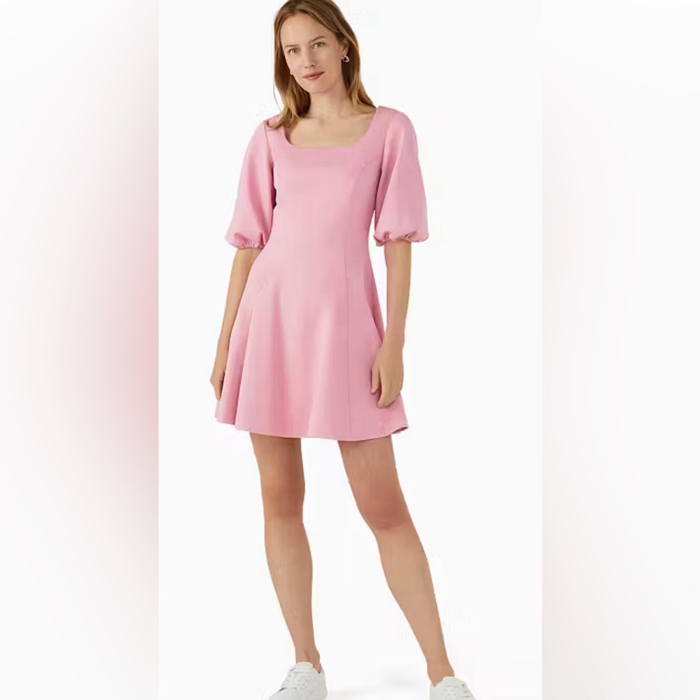 NWT Kate Spade Ponte Puff Sleeve Dress